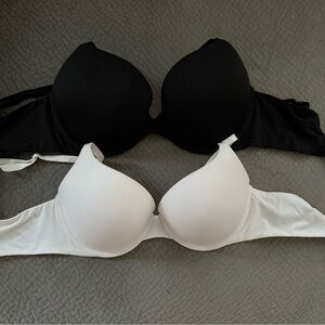 Victoria's Secret Black and White Bra Duo